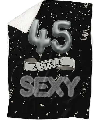 Deka Stále sexy – Čierna (vek: 45, Podšitie baránkom: ÁNO)