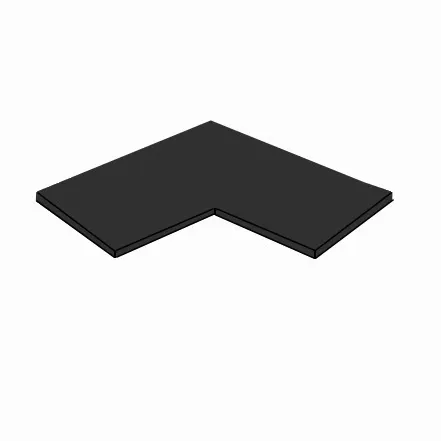 ArtExt Kuchynská skrinka spodná rohová AVELLINO | D12 90 Prevedenie: Polica do D12/90 Čierna