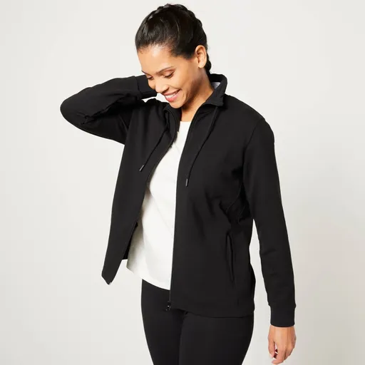 Moltonová mikina na zips, so stojačikom