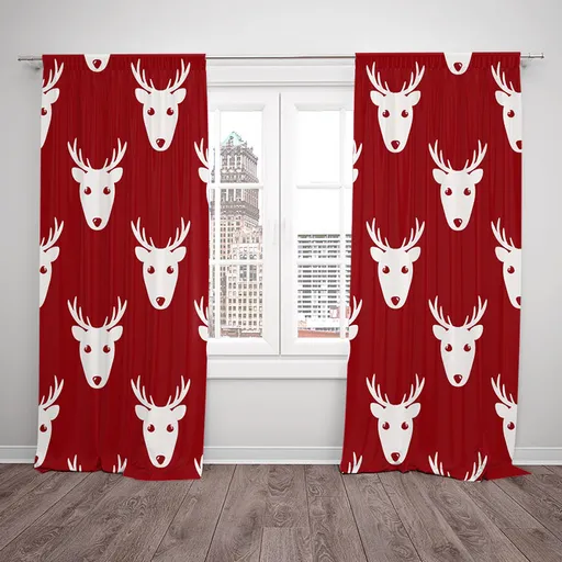 Závesy Hlava soba (Rozmer: 140x250, Materiál: Interlock)