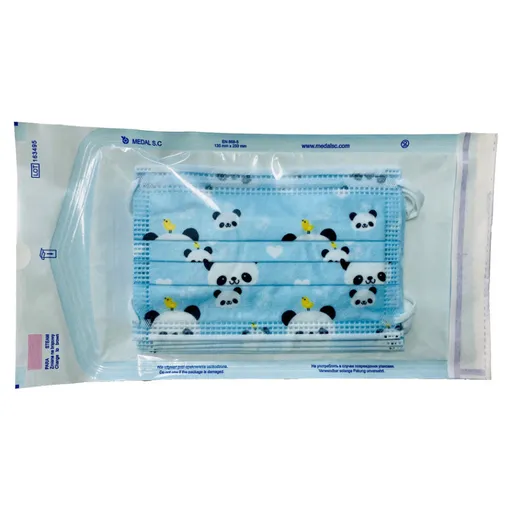 STERIWUND Ústenka detská modrá s gumičkami 5 kusov