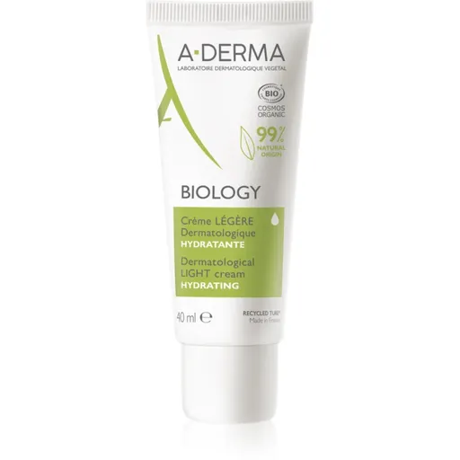 A-Derma Biology ľahký hydratačný krém pre normálnu až zmiešanú pleť 40 ml