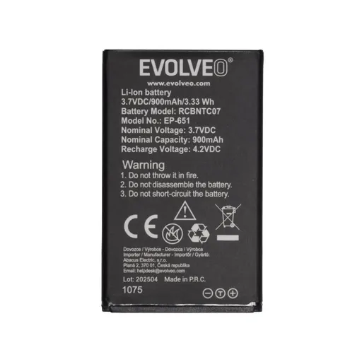 EVOLVEO originálna batéria 900 mAh pre EasyPhone XG (EP-650)