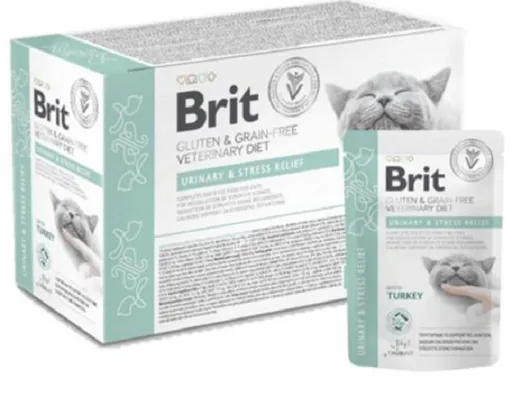 Brit VD Cat Fillets in Gravy Urinary & Stress Relief 12 x 85 g
