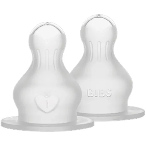 BIBS Silicone Bottle Nipple cumlík na fľašu Slow Flow 2 ks