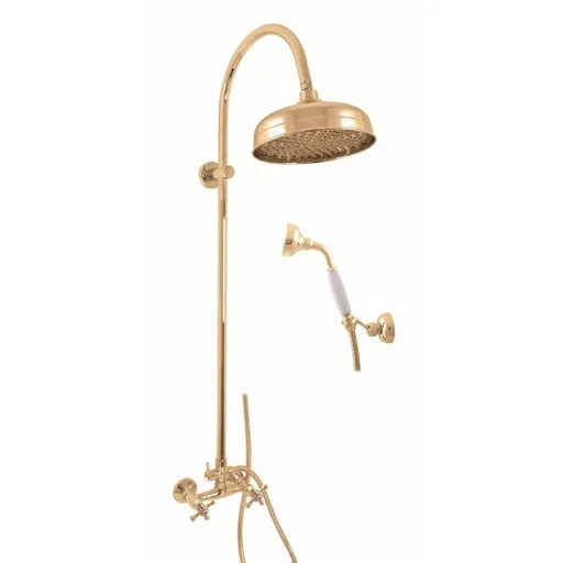 RAV SLEZÁK Morava sprchový systém s kohútikovou batériou zlatá mk381.0/3z MK381.03Z