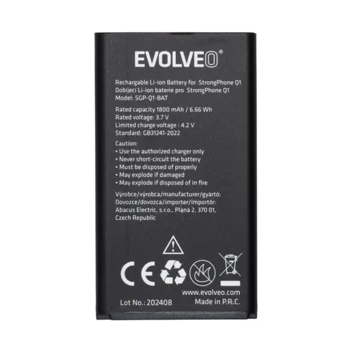 EVOLVEO originálna batéria 1800 mAh pre StrongPhone Q1