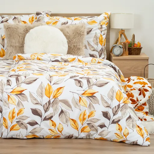 4Home Bavlnené obliečky renforcé Autumn Leaves, 140 x 200 cm, 70 x 90 cm