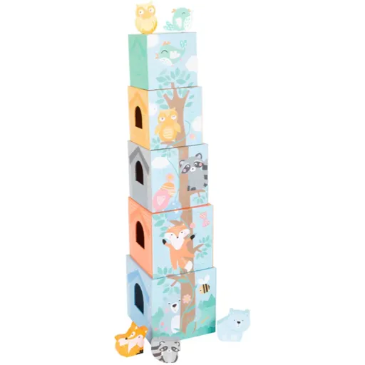 Small foot Stacking Tower Pastel Animals skladacia veža 12m+ 10 ks