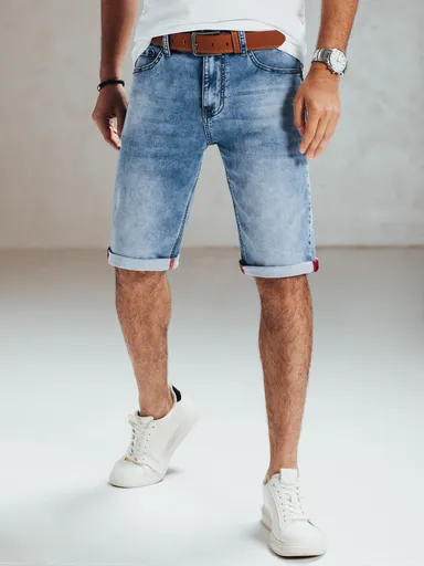 Pánske modré rifľové kraťasy Dstreet SX2563