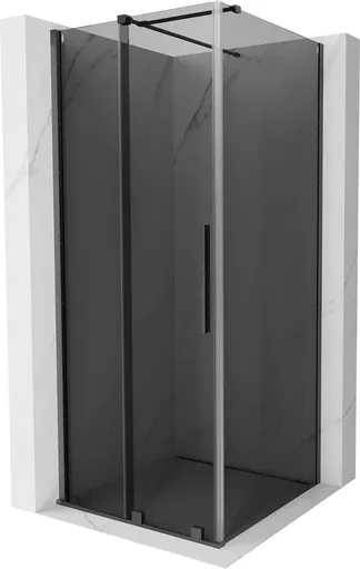 MEXEN/S - Velár sprchovací kút, posuvné dvere 120 x 120, grafit, grafit kartáčovaná 871-120-120-41-66