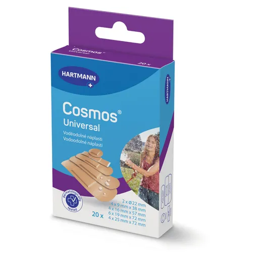 COSMOS Water-resistant vodeodolná náplasť 5 veľkostí 20 kusov