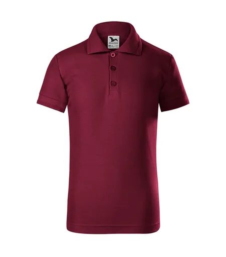 MALFINI Detská polokošeľa Pique Polo - Garnet | 158 cm (12 rokov)