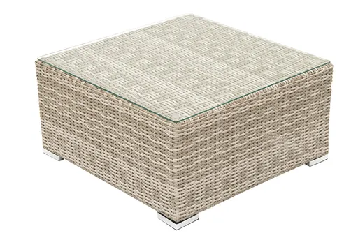 DEOKORK Ratanový stolík/taburet SEVILLA (béžová)