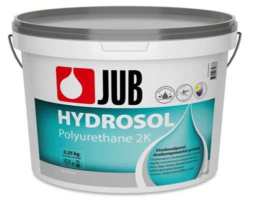 HYDROSOL Polyurethane 2K - vodoodpudivý dvojkomponentný náter bezfarebný 2,25 kg