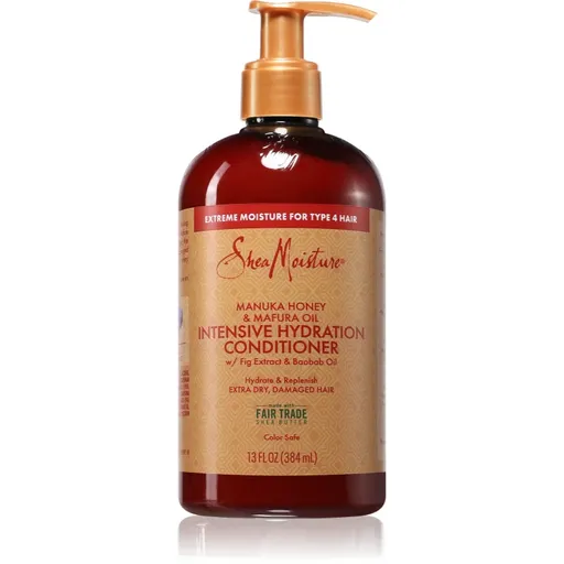 Shea Moisture Manuka Honey & Mafura Oil hydratačný kondicionér pre suché a poškodené vlasy 384 ml