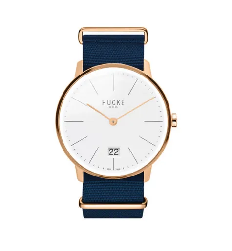 HUCKE BERLIN Dámské náramkové hodinky HB102-02, modrá-zlatá