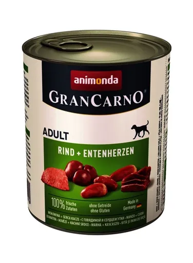 Konzerva Animonda Gran Carno Adult hovädzie a kačacie srdce 800g