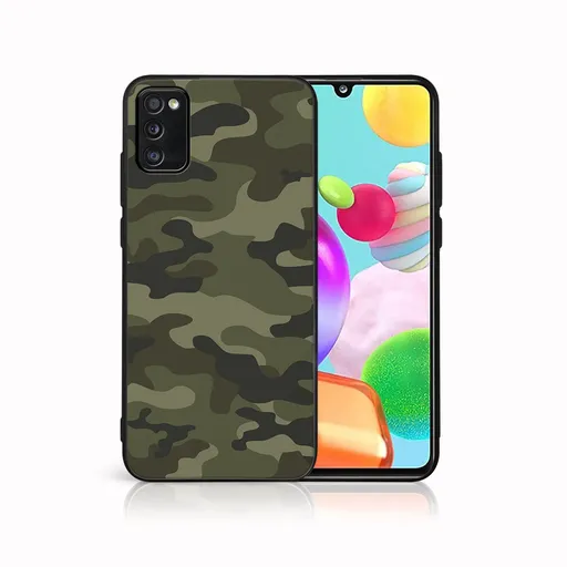 MY ART Ochranný obal pre Samsung Galaxy A41 GREEN CAMO (235)