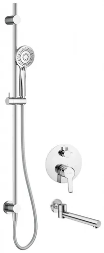 DEANTE DEANTE - Arnika páková batéria +sprchový set podomietkový, s vaňovou hubicou NAC_09QA