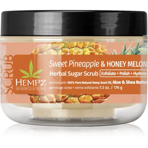 HEMPZ Sweet Pineapple Honey Melon telový peeling 176 g