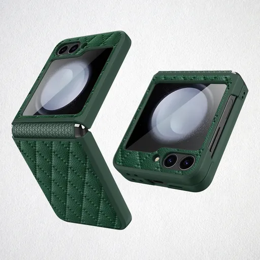 LATTICE Ochranný obal pre Samsung Galaxy Z Flip7 FE 5G / Flip6 5G zelený