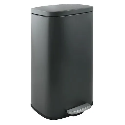 Spirella Spirella pedálový odpadkový kôš akira matná šedá oceľ soft-close 50 l 10.21570