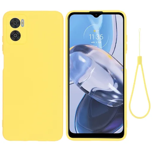 RUBBER Ochranný kryt pre Motorola Moto E22 / E22i žltý