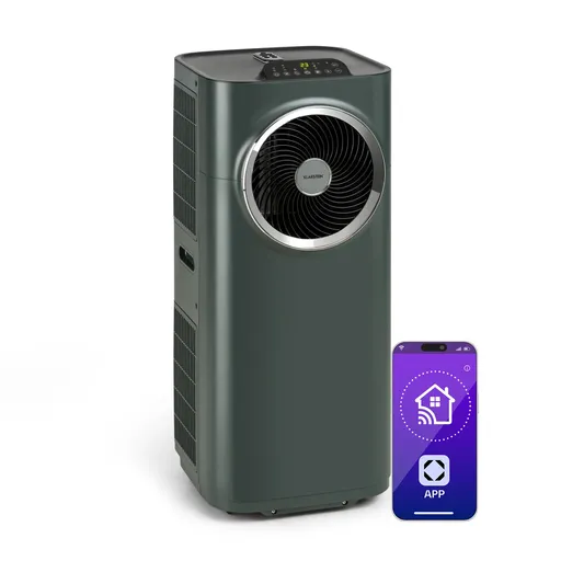 Klarstein Kraftwerk Smart 12K, mobilná klimatizácia, 12 000 BTU, ovládanie cez aplikáciu, antracitová