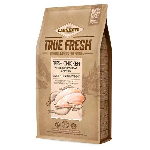 CARNILOVE Dog true fresh chicken senior & healthy weight pre psov 1 ks, Hmotnosť balenia: 4 kg