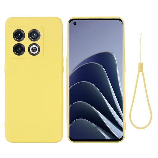 RUBBER Ochranný obal pre OnePlus 10 Pro 5G žltý