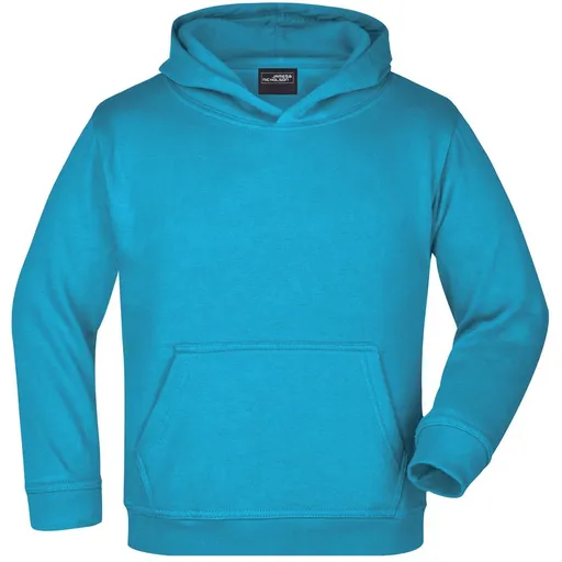 James & Nicholson (Daiber) Detská mikina s kapucňou JN047k - Tyrkysová | L