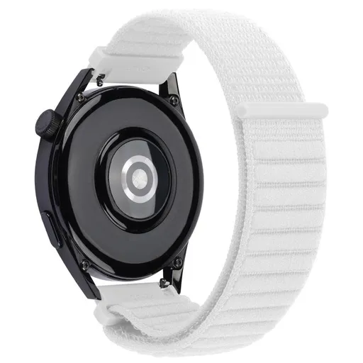 NYLON HOOK AND LOOP Univerzálny remienok biely pre hodinky so šírkou 20mm biely