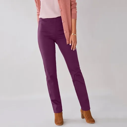 Zoštíhľujúce nohavice s pružným pásom a efektom plochého brucha