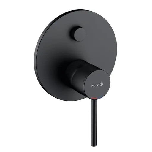 Sprchová a vaňová batéria Kludi Bozz bez podomietkového telesa čierna matná 387593976
