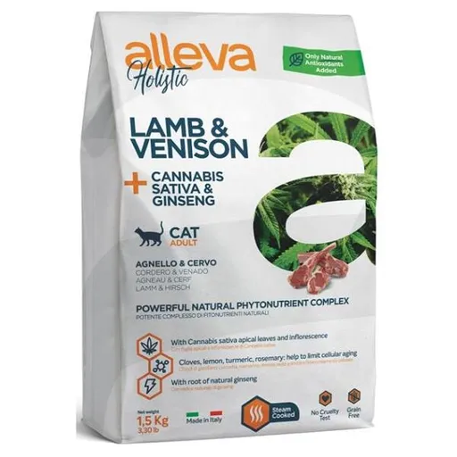 ALLEVA Holistic Adult Lamb&Venison granule pre mačky 1,5 kg