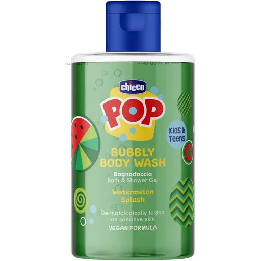 Chicco Pop Bubbly Body Wash sprchový a kúpeľový gél Watermelon Splash 300 ml