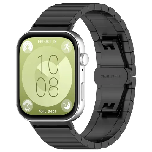 STELLAR Kovový remienok pre Huawei Watch Fit 4 / Fit 4 Pro čierny