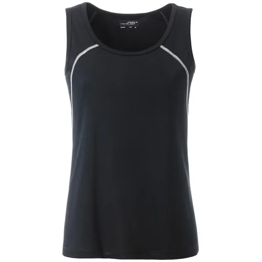 James & Nicholson (Daiber) Dámske funkčné tielko JN493 - Čierna / biela | XL