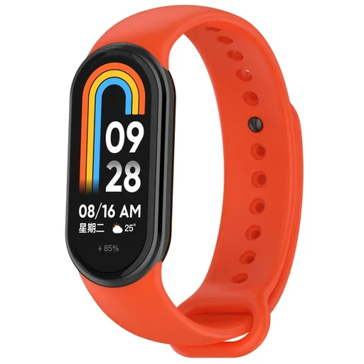 SILICONE Vymeniteľný remienok pre Xiaomi Smart Band 9 oranžový