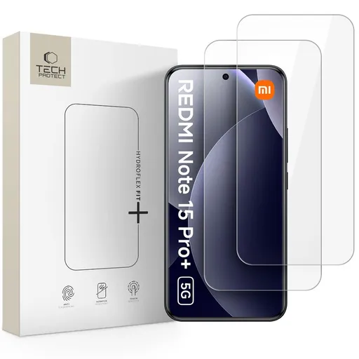 TECH-PROTECT HYDRO FLEX+ 2-PACK Ochranná fólia pre Xiaomi Redmi Note 15 Pro+ 5G / POCO M8 Pro 5G