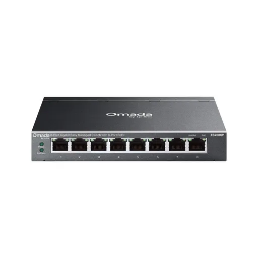 TP-Link OMADA switch ES208GP (8xGbE, 8xPoE+, 64W, fanless)