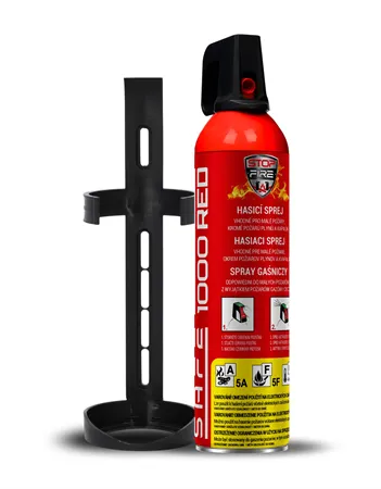 Hasiaci sprej SAFE 1000 RED 1000ml peny + držiak 100C