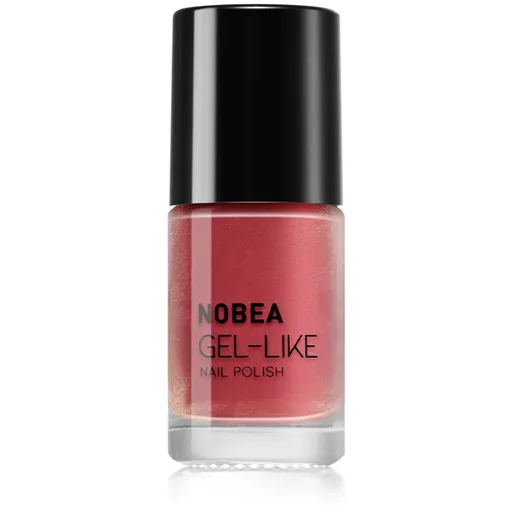 NOBEA Metal Gel-like Nail Polish lak na nechty s gélovým efektom odtieň Sunset coral #N53 6 ml