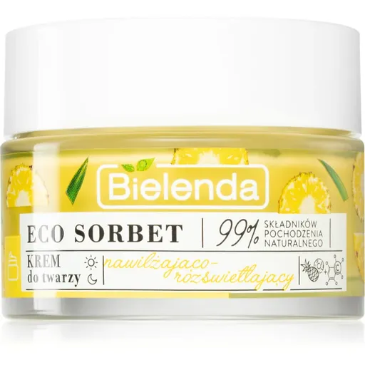 Bielenda Eco Sorbet Pineapple hydratačný a rozjasňujúci pleťový krém 50 ml