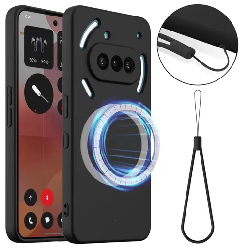 RUBBER MAGSAFE Silikónový kryt pre Nothing Phone (3a) BLACK