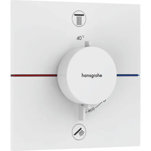 Hansgrohe ShowerSelect Comfort E sprchová a vaňová batéria bez podomietkového telesa matná biela 15578700