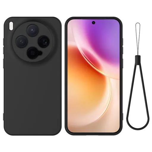 RUBBER Ochranný obal pre Vivo X300 čierny