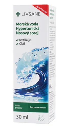 Livsane Morská voda hypertonická nosný sprej 30 ml