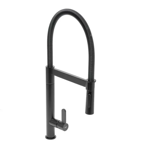 Drezová batéria SAT s otočným ramienkom, 2 prúdy matná čierna SATBSD276C